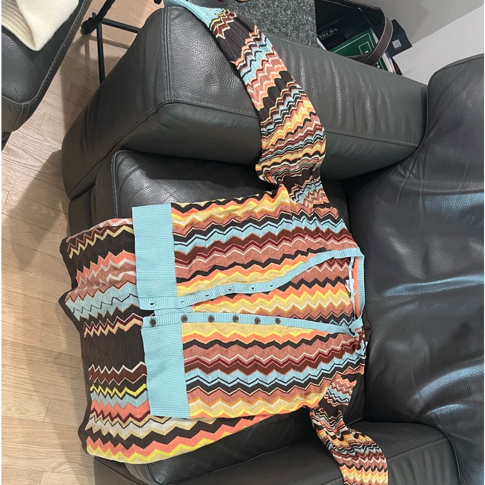 Missoni cotton knit dress and sweater.